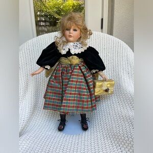 Christmas Porcelain Doll